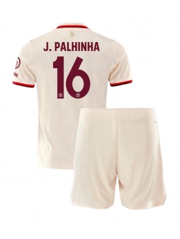 Billige Bayern Munich Joao Palhinha #16 Tredjedraktsett Barn 2024-25 Kortermet (+ Korte bukser)